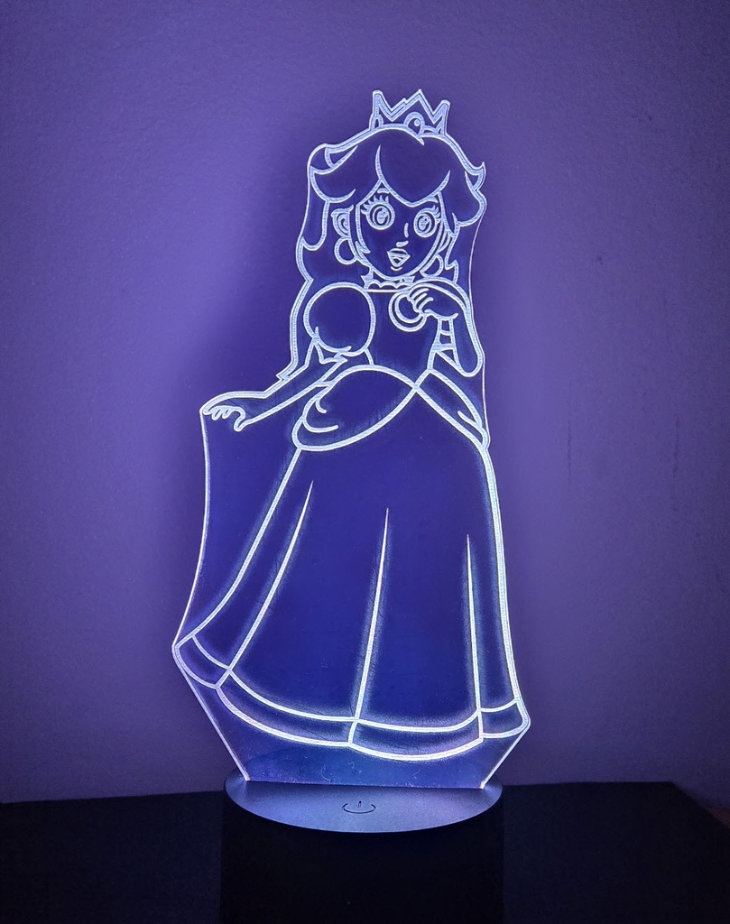 Princess Peach Acrylic Nightlight Kit