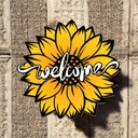 Sunflower Welcome Sign