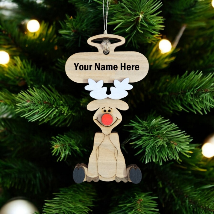 Personalized Rudolph Ornament