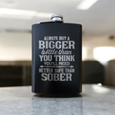 Flask, Black -Alcohol Theme Quotes