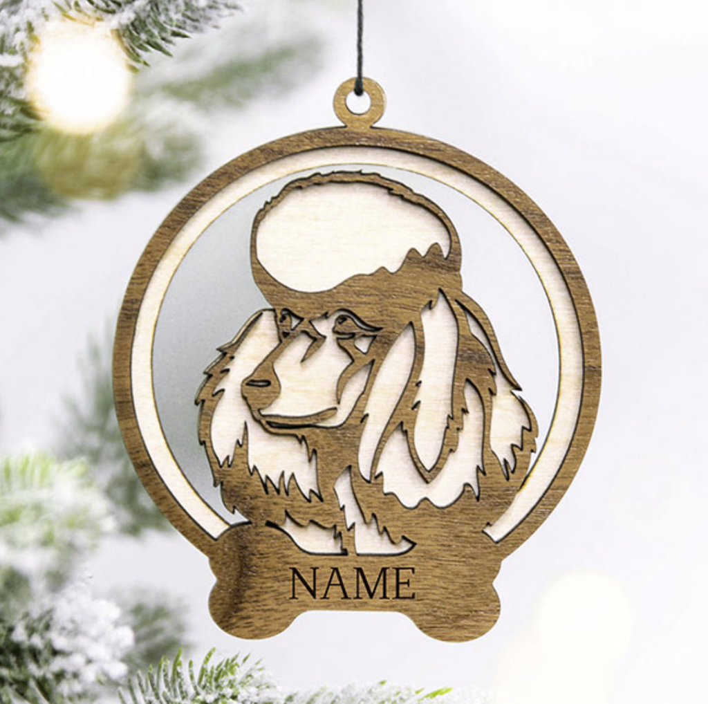 Personalized Poodle Ornament