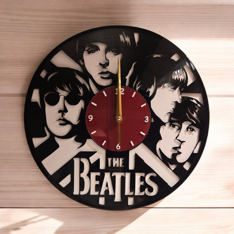 The Beatles Vinyl Wall Clock