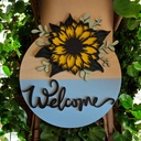 Sunflower Welcome Sign