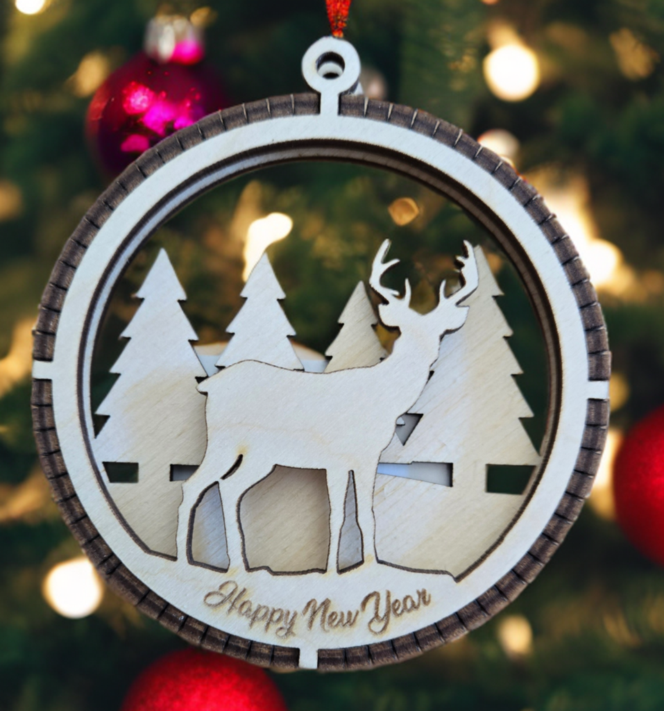 Deer in Forest, Ornament