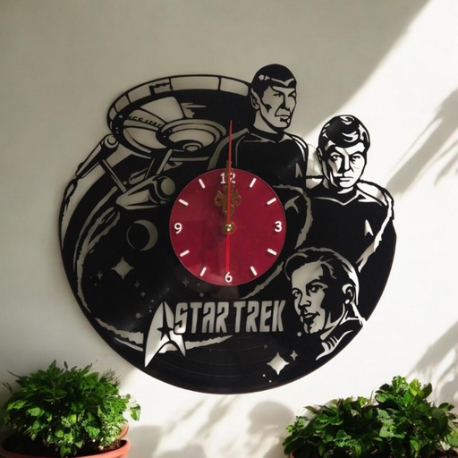 Star Trek TOS Vinyl Wall Clock