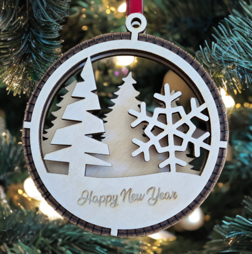 Tree with Snowflake, Ornament