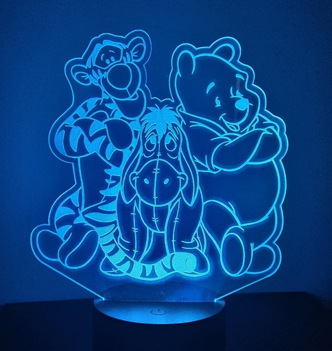 [POOHFRNDS-ACR-KIT] Pooh & Friends Acrylic Nightlight Kit