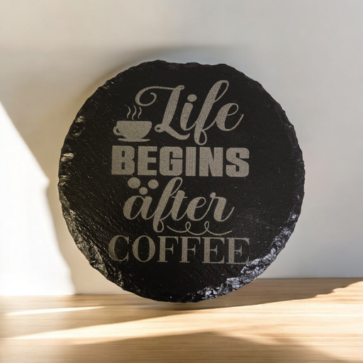 Slate Coaster, Coffee Theme -Funny